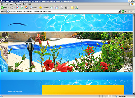 HTML HOMEPAGE SCREENSHOT