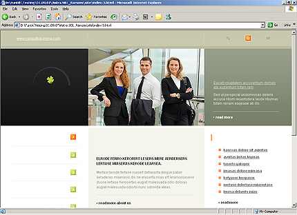 HTML HOMEPAGE SCREENSHOT