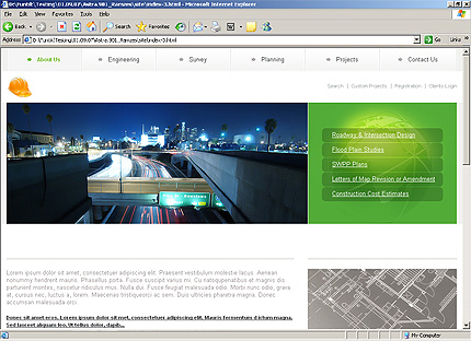 HTML HOMEPAGE SCREENSHOT