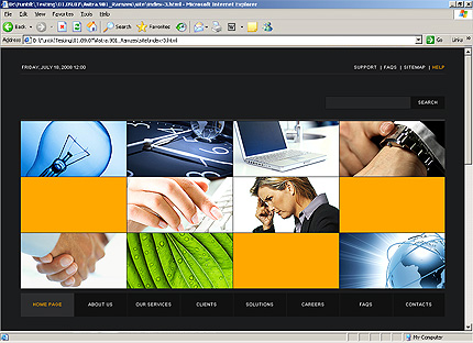 HTML HOMEPAGE SCREENSHOT