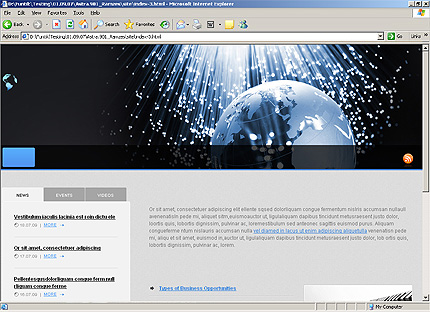 HTML HOMEPAGE SCREENSHOT