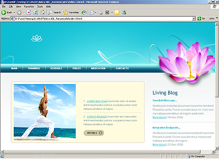 HTML HOMEPAGE SCREENSHOT