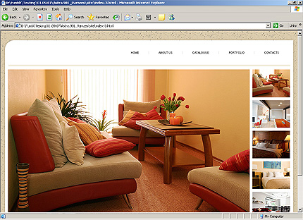 HTML HOMEPAGE SCREENSHOT