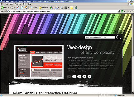 HTML HOMEPAGE SCREENSHOT