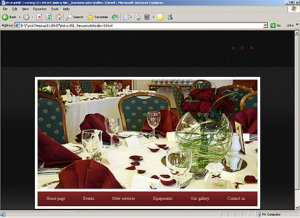 HTML HOMEPAGE SCREENSHOT