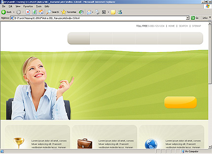 HTML HOMEPAGE SCREENSHOT