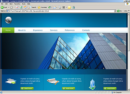 HTML HOMEPAGE SCREENSHOT