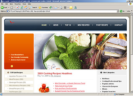 HTML HOMEPAGE SCREENSHOT