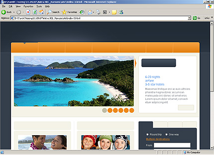 HTML HOMEPAGE SCREENSHOT