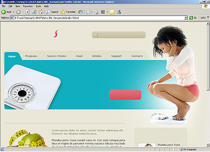 HTML HOMEPAGE SCREENSHOT