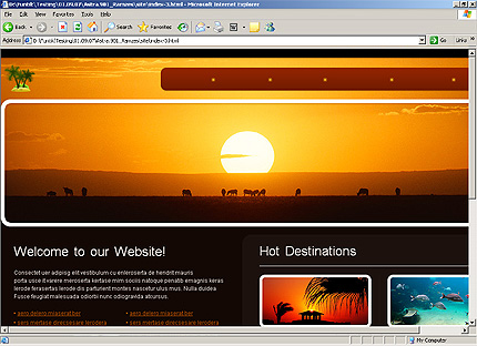 HTML HOMEPAGE SCREENSHOT