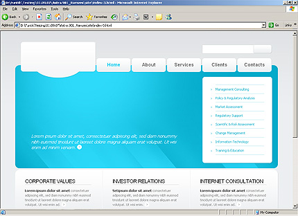 HTML HOMEPAGE SCREENSHOT