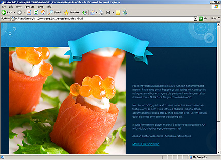 HTML HOMEPAGE SCREENSHOT