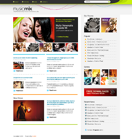 Joomla Main Page preview