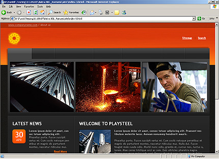 HTML HOMEPAGE SCREENSHOT