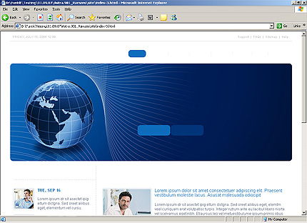 HTML HOMEPAGE SCREENSHOT