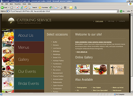 HTML HOMEPAGE SCREENSHOT