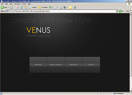 HTML HOMEPAGE SCREENSHOT