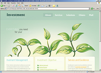 HTML HOMEPAGE SCREENSHOT