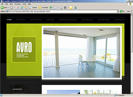 HTML HOMEPAGE SCREENSHOT