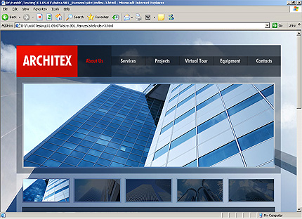 HTML HOMEPAGE SCREENSHOT