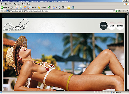 HTML HOMEPAGE SCREENSHOT