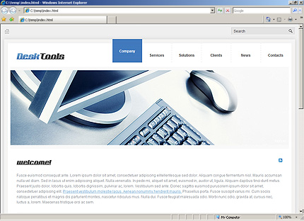 HTML HOMEPAGE SCREENSHOT