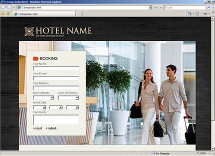 HTML HOMEPAGE SCREENSHOT