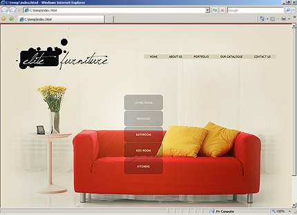 HTML HOMEPAGE SCREENSHOT