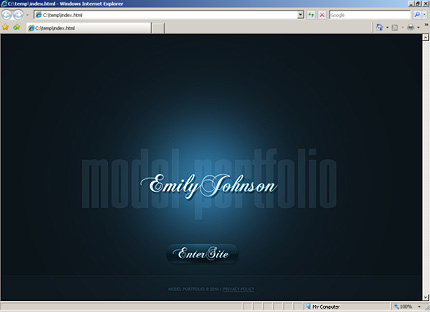 HTML HOMEPAGE SCREENSHOT