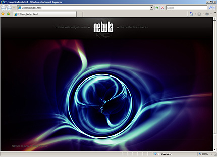 HTML HOMEPAGE SCREENSHOT