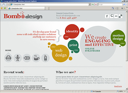 HTML HOMEPAGE SCREENSHOT