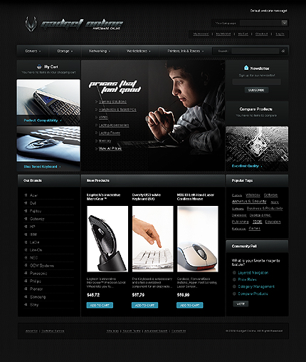 Magento Main Page  preview
