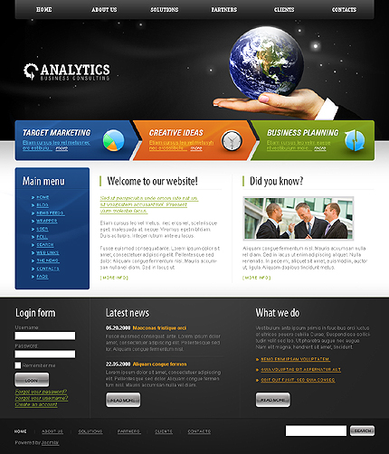 Joomla Main Page preview