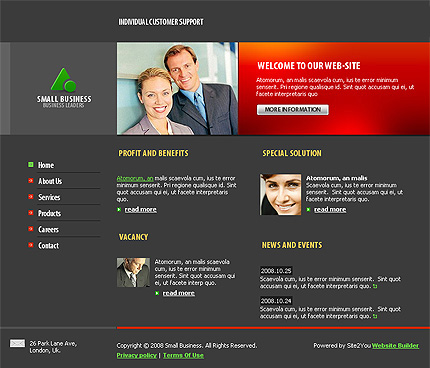 Turnkey Website Main Page