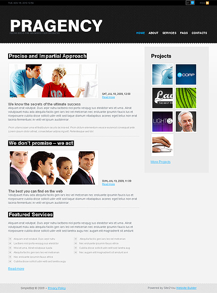 Turnkey Website Main Page