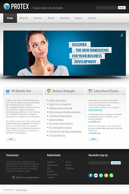 Joomla Main Page preview