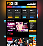 Web Hosting Web Design Template 32571