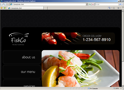 Homepage HTML