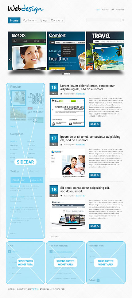 Wordpress Widgets Positions