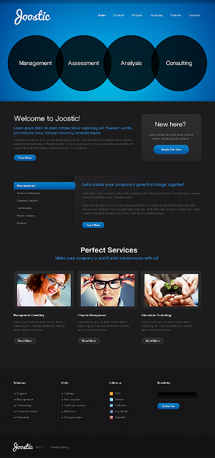 Joomla Main Page preview