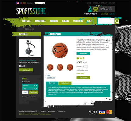 Prestashop Products Page Screenshot