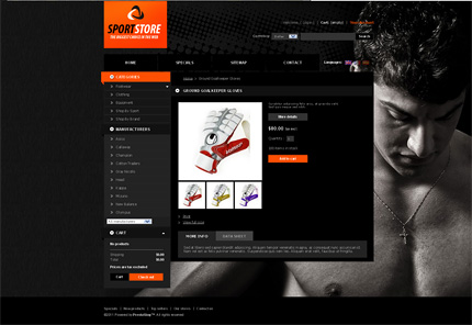 Prestashop Products Page Screenshot