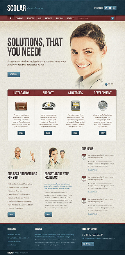 Joomla Main Page preview