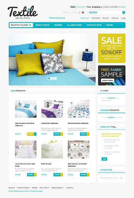 Magento Main Page  preview