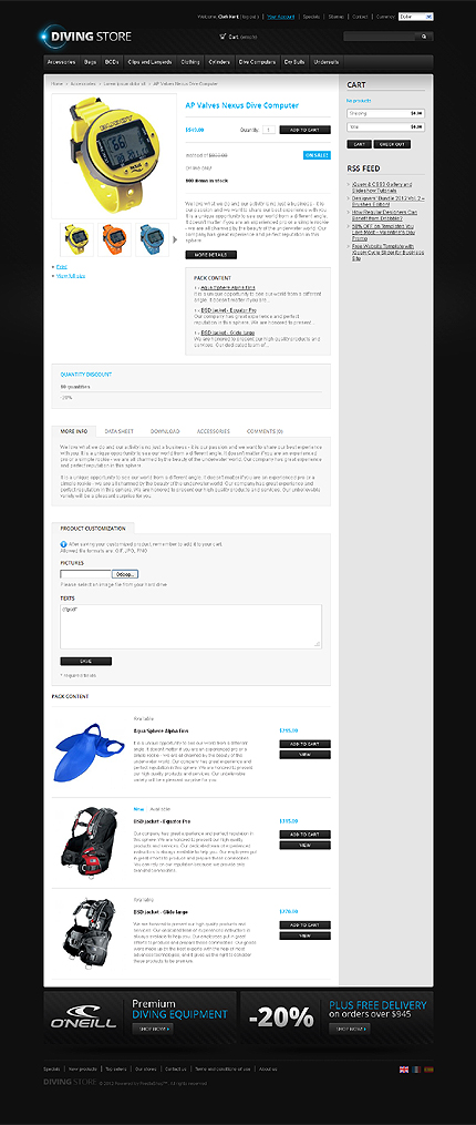 Prestashop Products Page Screenshot