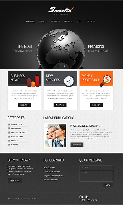 Joomla Main Page preview