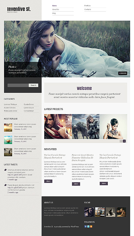 WordPress main photoshop screenshot