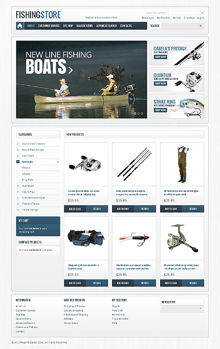 Magento Main Page  preview