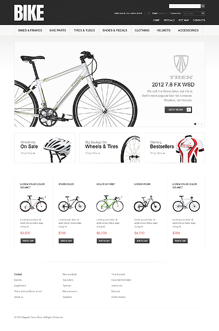 Magento Main Page  preview